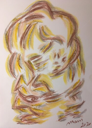 Tekening getiteld "Mm" door Mavis, Origineel Kunstwerk, Pastel