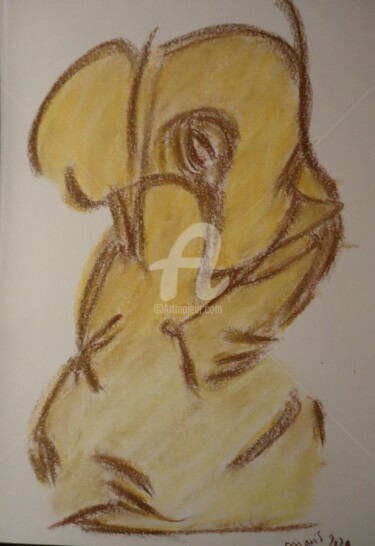 Drawing titled "Encré" by Mavis, Original Artwork, Pastel