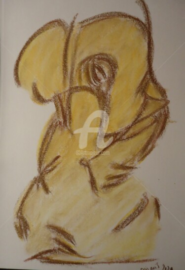 Dibujo titulada "Encré" por Mavis, Obra de arte original, Pastel