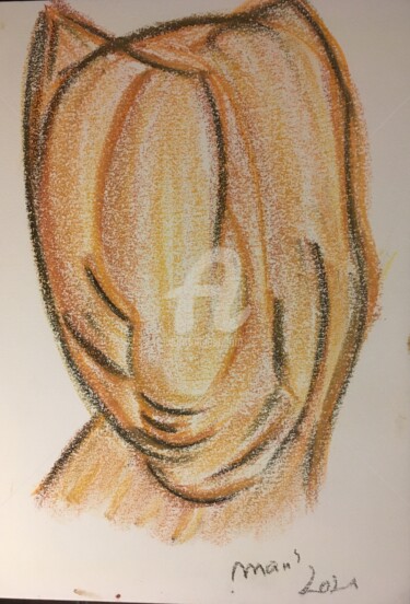 Рисунок под названием "Fraise" - Mavis, Подлинное произведение искусства, Пастель