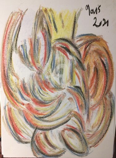 Рисунок под названием "Pondre comme de l'e…" - Mavis, Подлинное произведение искусства, Пастель