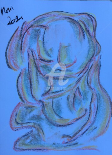 Dessin intitulée "Ola" par Mavis, Œuvre d'art originale, Pastel