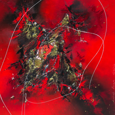 Hendrix Peinture intitulée "Hendrix" par Marie Pareja, Œuvre d'art originale, Huile