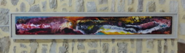 Painting titled "lame de mer" by Marie-Pierre Guyot (Mariep), Original Artwork, Stained glass painting
