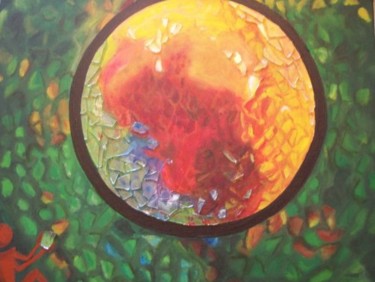 Peinture intitulée "Le soleil" par Marie Petiot (MaKi), Œuvre d'art originale, Acrylique