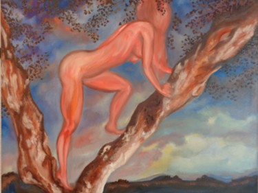 Peinture intitulée "Tarzan" par Marie Petiot (MaKi), Œuvre d'art originale, Huile
