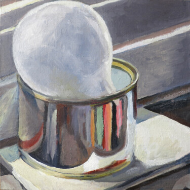 Peinture intitulée "Boîte à l'ampoule" par Marie Pascale Lefebvre, Œuvre d'art originale, Huile