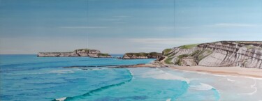 Schilderij getiteld "Costa Quebrada, Can…" door Marietta Negueruela, Origineel Kunstwerk, Olie Gemonteerd op Frame voor hout…