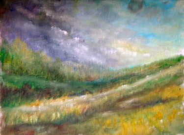 Malerei mit dem Titel "Highlands" von Mariette Lener, Original-Kunstwerk, Öl