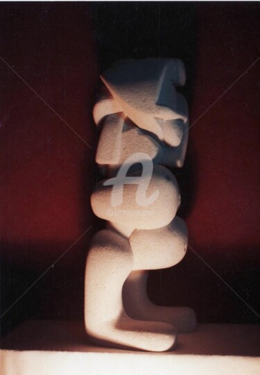 Sculpture intitulée "Dualité 1." par Eva Delvaux, Œuvre d'art originale
