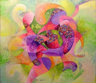 Peinture intitulée "Composition 3. Spri…" par Maria Gordeeva, Œuvre d'art originale, Huile