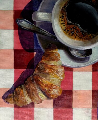 Painting titled ""Coffee" from the s…" by Maria Gordeeva, Original Artwork, Oil