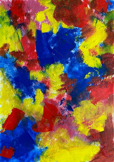 Картина под названием "Abstract 10" - Mariia Fedorova, Подлинное произведение искусства, Масло