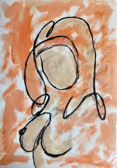 Картина под названием "Abstract 18" - Mariia Fedorova, Подлинное произведение искусства, Масло