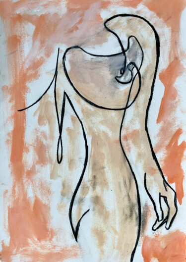 Картина под названием "Abstract 19" - Mariia Fedorova, Подлинное произведение искусства, Масло