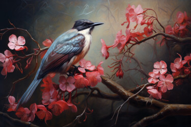Digitale Kunst mit dem Titel "Bird" von Mariia Fedorova, Original-Kunstwerk, Digitale Malerei
