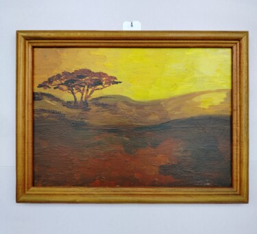 Ζωγραφική με τίτλο "Кения" από Мария Гаврилюк, Αυθεντικά έργα τέχνης, Λάδι Τοποθετήθηκε στο Ξύλινο φορείο σκελετό