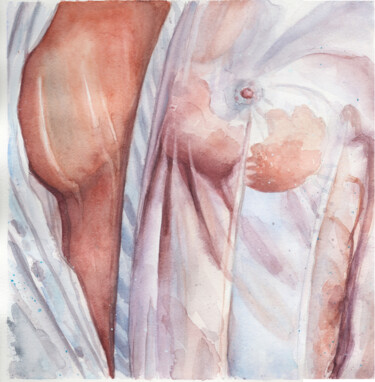 Painting titled "Excitation" by Mariia Kiseleva, Original Artwork, Watercolor