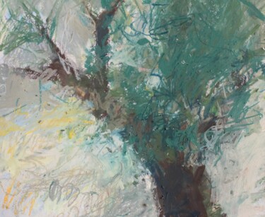 Peinture intitulée "Olive tree" par Mariia Kurbatova, Œuvre d'art originale, Pastel