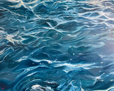 Malerei mit dem Titel "“Ocean”" von Mariia Riznyk, Original-Kunstwerk, Öl