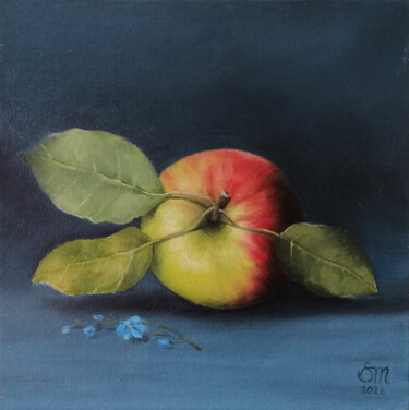 Painting titled "Apple still life" by Mariia Sukalova, Original Artwork, Oil