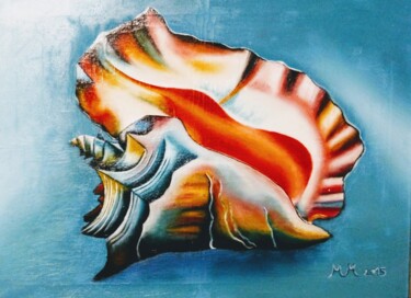 Painting titled "Shell" by Marija Mitrovic, Original Artwork, Oil