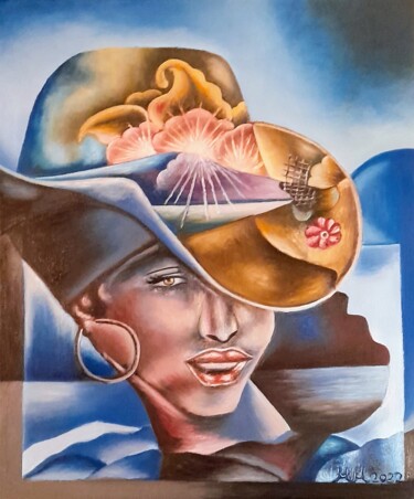 Painting titled "Mexican women 2" by Marija Mitrovic, Original Artwork, Oil
