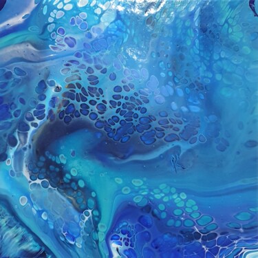 Peinture intitulée ""Aquamarine"" par Marija Radovanovic, Œuvre d'art originale, Acrylique