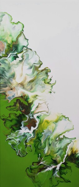 Schilderij getiteld "Green 504" door Marija Radovanovic, Origineel Kunstwerk, Acryl