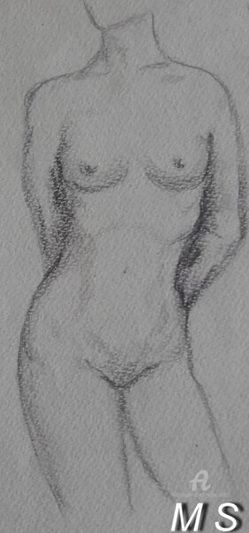 Drawing titled "Women - human bodie…" by Marija Sviličić, Original Artwork, Pencil