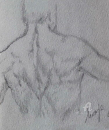 Desenho intitulada "Men - human bodies…" por Marija Sviličić, Obras de arte originais, Lápis