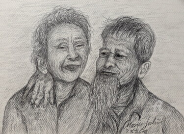 Drawing titled "Portret-putovanje V…" by Marija Sviličić, Original Artwork, Pencil