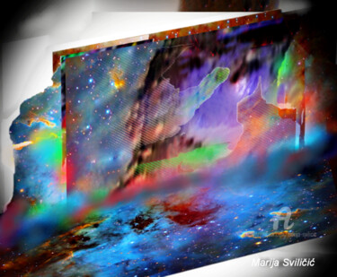 Digitale Kunst mit dem Titel "Space fairy tale -…" von Marija Sviličić, Original-Kunstwerk, 3D Modellierung