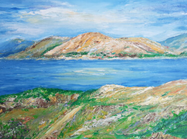 Malerei mit dem Titel "Sea landscape - ins…" von Marija Sviličić, Original-Kunstwerk, Öl