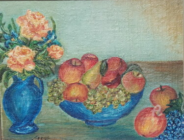 Malerei mit dem Titel "Nature Fruits - Flo…" von Marija Sviličić, Original-Kunstwerk, Öl