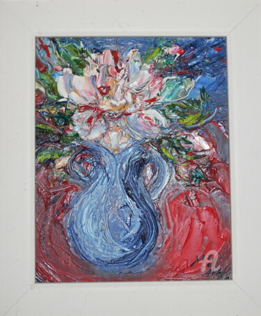 Peinture intitulée "Floral motifs - Ins…" par Marija Sviličić, Œuvre d'art originale, Huile