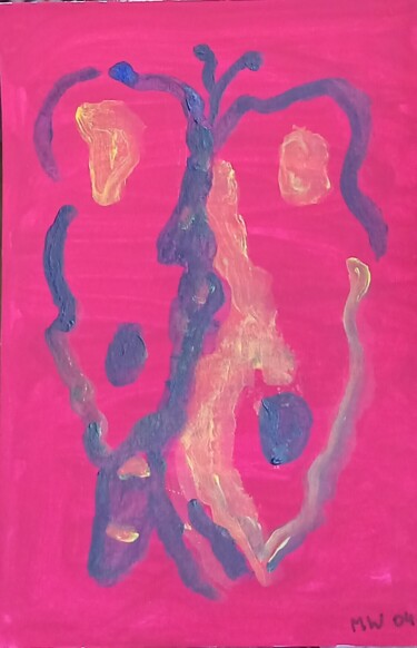Malerei mit dem Titel "Verbrannte Schmette…" von Marija Weiß, Original-Kunstwerk, Acryl