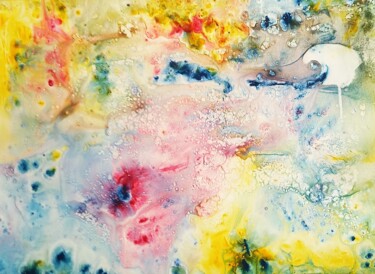 Malerei mit dem Titel "Spiel mit Farben" von Marija Weiß, Original-Kunstwerk, Acryl
