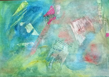 Malerei mit dem Titel "Elemente in Luft sc…" von Marija Weiß, Original-Kunstwerk, Acryl