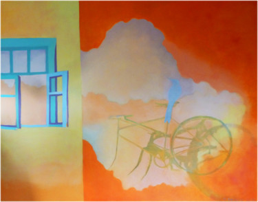 Pintura intitulada "Dream" por Marijke Vanwezer, Obras de arte originais, Óleo
