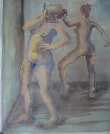 Tekening getiteld "Danse - Dance" door Marijo Ponce Fest, Origineel Kunstwerk, Pastel