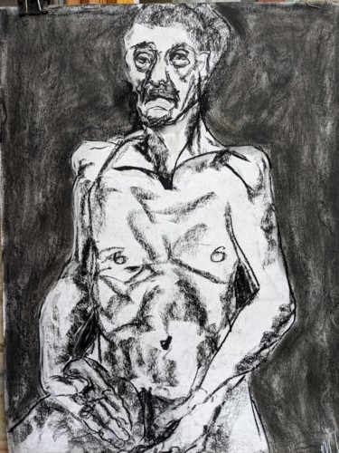 Drawing titled "Personnalité - Pers…" by Marijo Ponce Fest, Original Artwork, Charcoal