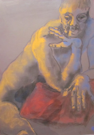 Dessin intitulée "Dos de la main - Ba…" par Marijo Ponce Fest, Œuvre d'art originale, Pastel
