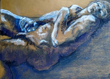 Paisible - Peaceful Drawing titled "Paisible - Peaceful" by Marijo Ponce Fest, Original Art, Pastel