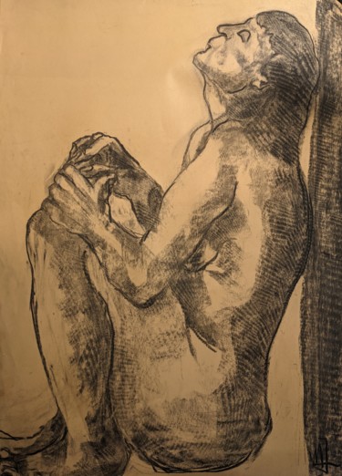 Expression Dessin intitulée "Expression" par Marijo Ponce Fest, Œuvre d'art originale, Fusain