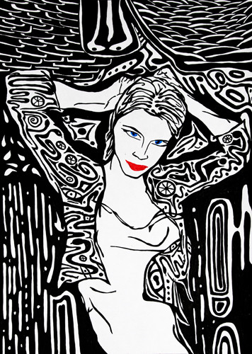 Рисунок под названием "Juliettes" - Марика Гексе, Подлинное произведение искусства