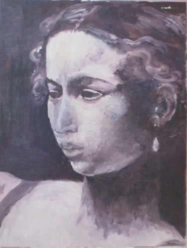 Peinture intitulée "Judith" par Marie-Laure Aymoz, Œuvre d'art originale, Huile