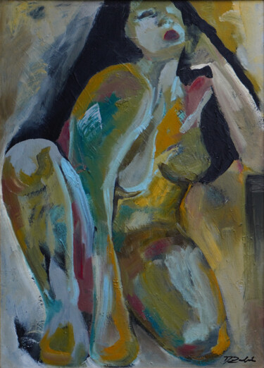 Peinture intitulée "The Enigmatic Sunri…" par Marilena Zahiu, Œuvre d'art originale, Huile Monté sur Châssis en bois