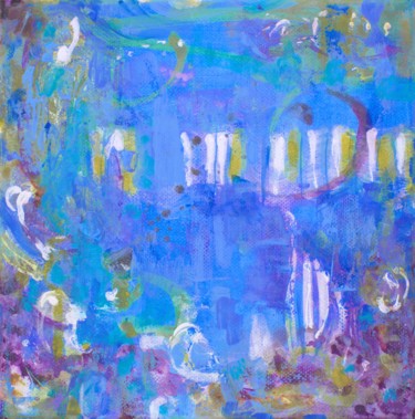 Картина под названием "BLU BLUES II" - Marilion, Подлинное произведение искусства, Акрил
