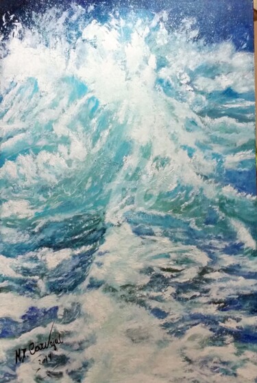 Pittura intitolato "marina 3" da Marilo, Opera d'arte originale, Olio